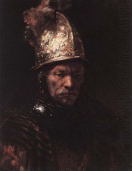 REMBRANDT Harmenszoon van Rijn Man in a Golden Helmet china oil painting image